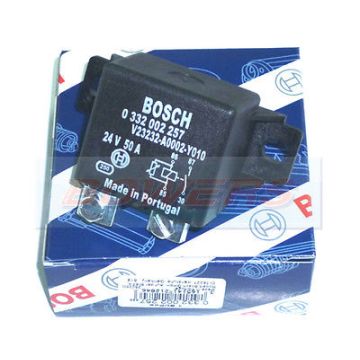 0332002257, BOSCH  24V 50/50Amp.    BOSCH ΡΕΛΕ     Relay BOSCH 0332002257 24 V50A DAF: 0673514, 673514. IVECO: 9673514. BOSCH 0 332 002 257 (0332002257) Relay, start repeater - 