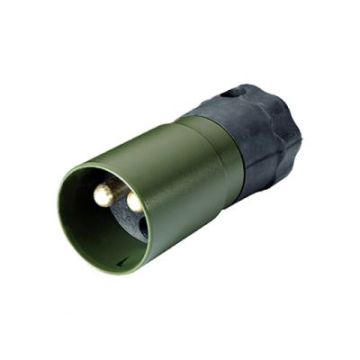 51305916  NATO	5935-12-306-9243     ΦΙΣ ΡΕΥΜΑΤΟΣ     Plug 2 poles / Nato olive Number of Poles:  2  Capacity at 24V:   300A  Colour:                Nato Olive  Contacts:             Crimp/soldering contacts for 35 mm² cable - 