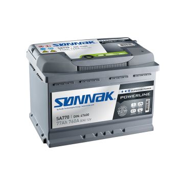 EXIDE LV SONNAK  POWERLINE BATTERY SONNAK SA770 77Ah battery - 