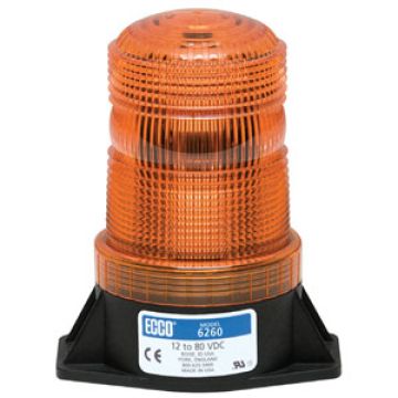 6260A Products > Beacons > Strobe Beacons > 6200 Series VISION ALERT MINI STROBE BEACON 566.208  ECCO 12-80 Volt Single Flash LED Strobe (6260 Series)  ECCO 6260 Beacon Amber 12-80VDC Model 6260  - 