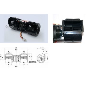 SPAL 0599.1007 2022083006 SPAL  12V  002-A46-02 OE: 60170    [mm]: 317x111,7x124,6 Voltage [V]: 12 Current [A]: 13,5 Air flow [m³/h]: 600 3-stage: x  Cross Reference IDs: Manufacturer Cross Reference Spal	002A4602 Spal	002-A46-02 - 