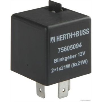 75605094 ΡΕΛΕ ΤΩΝ ΦΛΑΣ     μονάδα φλας  Direction indicator breaker     Flasher 12V / Nennleistg. 2 + 1 / 6x21 + 5W 75,605,094 - 