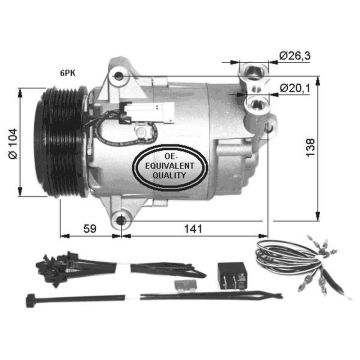 OE#6854067 / 24466997 COMPRESSOR PART COMPRESSOR TYPE DELPHI CVC DENSO	 DCP20045 - Compressor, air conditioning  32427 OPEL Astra (04) 1.9 CDTi Compressor    - 