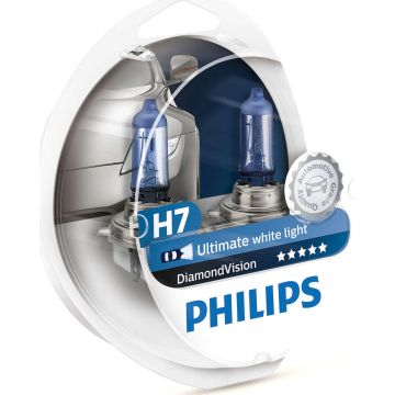 12972DVS2    PHILIPS ΛΑΜΠΑ Η7 12V 55W DIAMOND BLUE VISION ΣΕΤ       PHILIPS H7 12V 55W DIAMOND VISION 5000k 12972DVS2  Philips H7 DiamondVision 12V 2τμχ - 