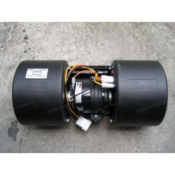 006-B40-22  SPAL  ΜΟΤΕΡ ΣΑΛΛΙΓΚΑΡΟΣ ΔΙΠΛΟΣ Evaporator blower  l Twin Blower 24v 006-B40-22  Spal Twin Blower 24v 1050m³/h Airflow High performance double blower for vehicle HVAC (Heating, Ventilation, Air Conditioning) systems.   Voltage: 24v  Speed: 3 - 