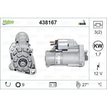 438167   VALEO ΜΙΖΑ   AUDI A8 V8 3(2) 12V 1.7kW z9 @ D7GS17  Valeo 438167 VALEO ΜΙΖΑ     Audi A8 02-07 8 Cylinder 4.2L (Fits: Audi A8 Quattro)     04 2004 Audi A8 VALEO ΜΙΖΑ   4.2L V8 VALEO ΜΙΖΑ    2004-2006 Volkswagen Touareg  - 