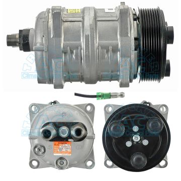 40430019 ΚΟΜΠΡΕΣΣΟΡ A/C ΣΥΜΠΙΕΣΤΗΣ     TM 15 HD OR Rotolock Horizontal 24V Poly-V 8 Seltec (R134a) Compressor 488-43052 - 