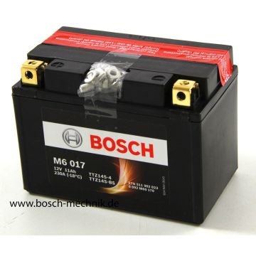 ΜΠΑΤΑΡΙΑ MOTO BOSCH M6017 11AH 230A YTZ14S-4 YTZ14S-BS  Μπαταρία Moto M6 Bosch 0092M6170 - 