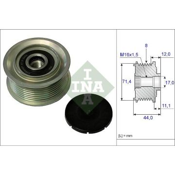 4.62704 DT Τ    535 0055 10 INA   ΤΡΟΧΑΛΙΑ ΔΥΝΑΜΟΥ   MERCEDES-BENZ, -LK/LN2, ATEGO 2, -462704-9061550815 .     Ελεύθερη περιστροφή γεννήτριας   MERCEDES 9061550815 Pulley, alternator DT 4.62704 Tensioner Pulley, v-ribbed belt INA 535 0055 10   - 