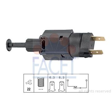 7.1050  FACET  ΒΑΛΒΙΔΑ ΣΤΟΠ OPEL DAEWOO PORSCHE OPEL ASTRA F, G, ZAFIRA 2 ΦΙΣΑΚΙΑ    Brake Light Switch for Daewoo, Opel    OEN 96567247 — CHEVROLET OEN 90196375 — DAEWOO OEN 94580647 — DAEWOO OEN 96567247 — DAEWOO OEN 90 196 375  - 