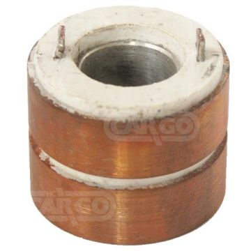 6220104 CAV  ΣΥΛΛΕΚΤΗΣ  ΔΥΝΑΜΟΥ     CAV AC5 d31.5mm  131054 - Slip Ring   ALTERNATOR REPAIR PARTS   FOR  C.A.V.  ALTERNATORS  AC5/203 SERIES 12 & 24 VOLT    BRUSH BOX     HAS THREE 6.3MM  LUCAR SPADE TERMINALS AT BACK     BRUSH BOX - 