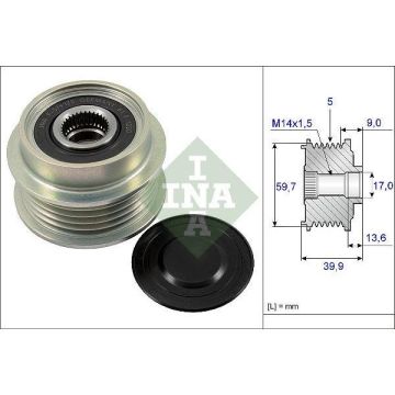 30643  INA ΤΡΟΧΑΛΙΑ  ΔΥΝΑΜΟΥ   FREEWHEEL PULLEY  PVF5 15/64.4-39.9 F-568860 TOYOTA YARIS1.4@ DENSO	101211-5660, 102211-5660 TOYOTA	27060-33020    CARGO	237582 IKA	353951 INA	F-568860 LUK	535018010 TOYOTA	27411-33050, 27415-33010 - 