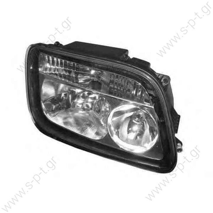 MERCEDES A 943 820 01 61  ACTROS MP2 / MP3 1832  Headlight EUROLITES LEART 34.437.250 (34437250), Headlight DT 4.63480 (463480), Headlight