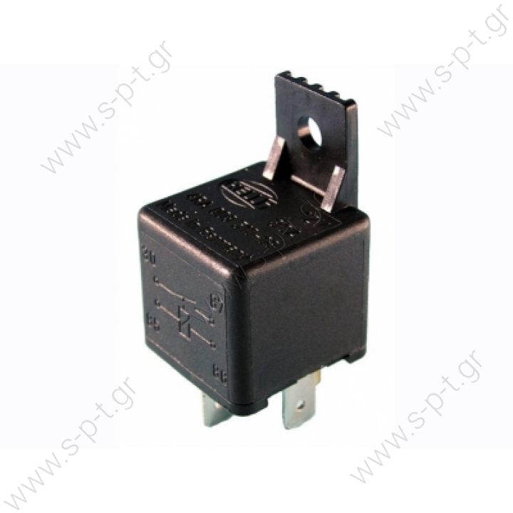 Ρελέ 12V 5 επαφές 40A με δίοδο ΡΕΛΕ 12V ΑΠΛΟ RELAY, 30 AMP 12V, BOSCH 5 -PIN, OE 0332014105 WITH SURGE-QUENCH  RLP512D – NAGARES     