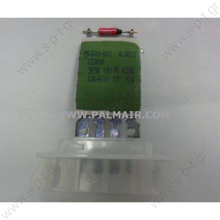 ΑΝΤΙΣΤΑΣΗ ΚΑΛΟΡΙΦΕΡ  OPEL Corsa 2000 Resistor VALEO# 509405 OE# 1854781 / 90535076 Αντίσταση καλοριφέρ Opel 4 επαφές Αντικαθιστά : OPEL 1845781, 90535076  KUHLER SCHNEIDER 8300931  VALEO 509405