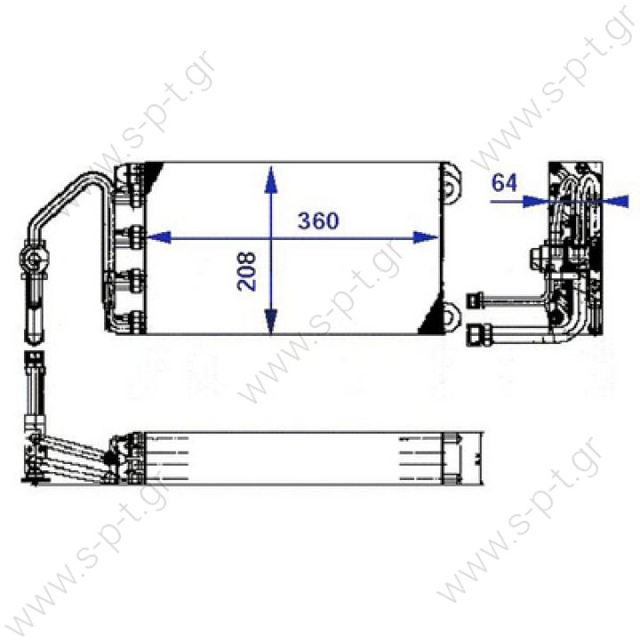 8FV351330011, BEHR-HELLA  ΕΒΑΠΟΡΕΤΑ A/C    202137500185 MAN  81619206027  M2000 / L2000 B-MAN F90, M90, F2000, M2000 - ISPARIVAC Sifra: 8FV 351 330-011 OE Broj: 81619206027