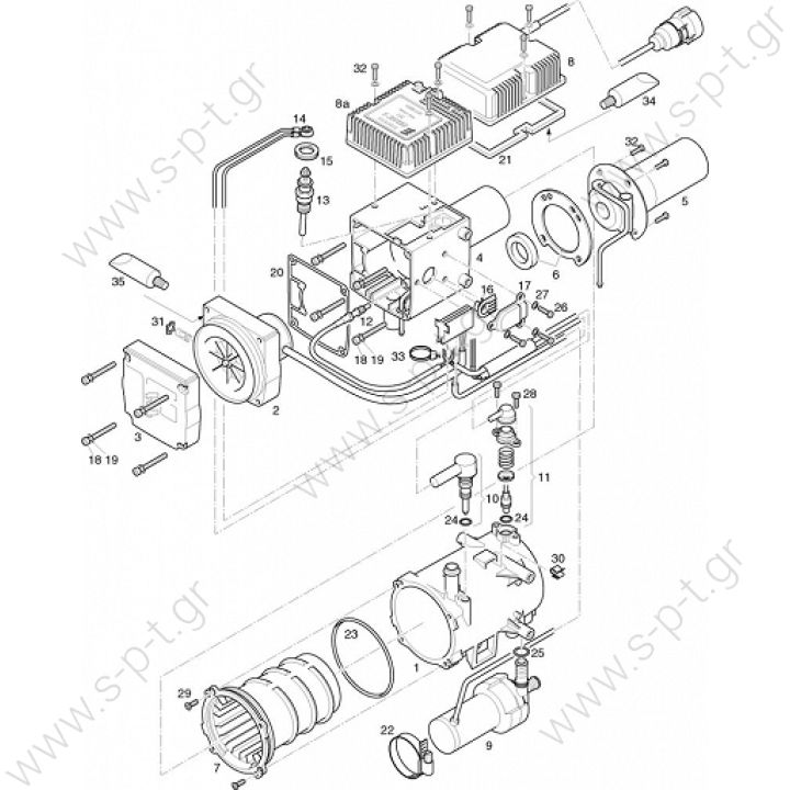 EBERSPAECHER  Hydronic 10 252081050000   ΚΑΥΣΤΗΡΑΣ ΚΟΜΠΛΕ - 12V HYDRONIC 10