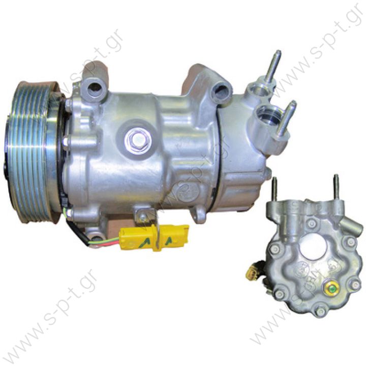 40405277 ΚΟΜΠΡΕΣΣΕΡ A/C    Mini Mini Cooper S 1457-1914   Compressor Sanden SD6V12   1457    / 64522758145 / 64522758433 /  64526942501  Technical Data:  Belt-Ø [mm]: 119 Belt-Type: Poly V6 Compressor-ID: SD6V12 for Manufacturer: Sanden  119mm PolyV6 