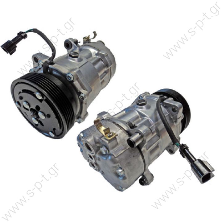 40450054 ΣΥΜΠΙΕΣΤΗΣ VW CADDY, GOLF III, GOLF IV, PASSAT, POLO, SHARAN, VENTO  COMPRESSOR,NEW, SANDEN VOLKSWAGEN GOLF SER-III SAND.SD7V16-1100  OE: 1067111 - 1100 - 1137 - 1162 - 1170 - 1H0820803D - 1H0820803E - 7340657 - 7M0820803D 