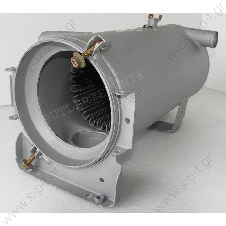 469.084 WEBASTO ΚΑΖΑΝΗ ΚΑΥΣΤΗΡΑ HEATER DBW | 469084    Webasto Heater DBW Heat Exchanger | 469084 | 9810026A   WEBASTO 469084 DBW HEAT EXCHANGER   Suitable for Webasto Water Heater DBW 2020, 300 & 350  (With 70mm exhaust pipe connection)