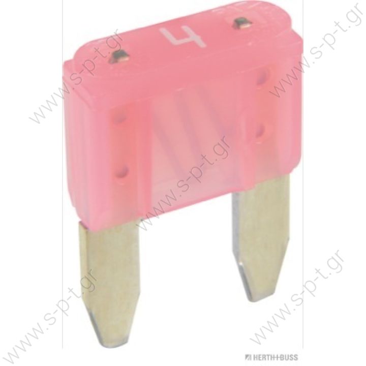 50295574   ΑΣΦΑΛΕΙΑ ΜΑΧΑΙΡΩΤΗ ΜΙΝΙ  4Α   ΡΟΖ      HERTH+BUSS ELPARTS - Fuse ΑΣΦΑΛΕΙΑ ΜΙΝΙ 4Α BMW 61136917400 6917400 FORD 1L3T14A094CA 4418457 RENAULT 7703 297 151 VAG N102 615 04