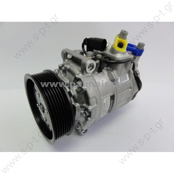 DCP32031  DENSO ΚΟΜΠΡΕΣΕΡ A/C VAG  VW Touareg '05-'06 Compressor 7PK 110mm 7SEU17 Denso# 447190-7590   Denso 447190-7590, 437100-5420, Touareg 3.6L, Audi Q7 3.6L, Porsche Cayenne 4.4L     Denso AC Compressors DCP32031 DCP32031 447190-7590 4471907590 