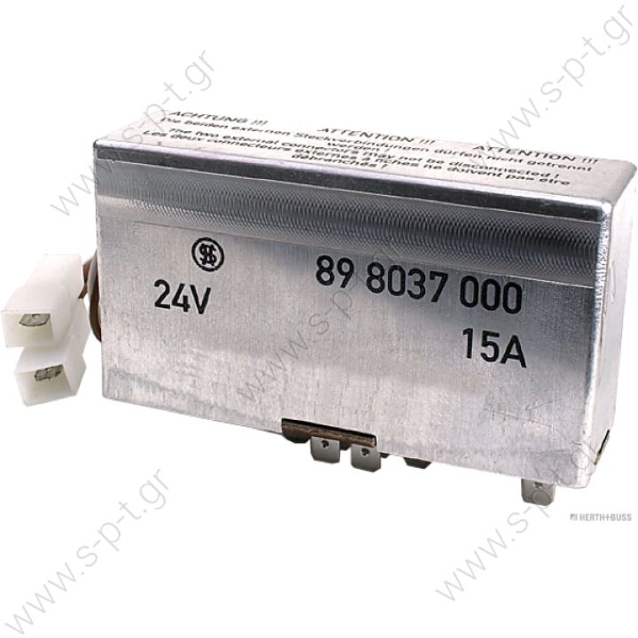 MAN 75898037 81.25902-0465 Control Unit, glow plug system  Relay control unit-glow plug, 24V / 15A 81259020497 81259020465 81259020441 75898037   DT 333070 STRIBEL 898037 STRIBEL 898625 STRIBEL 898771  Switching device, flame starter system 