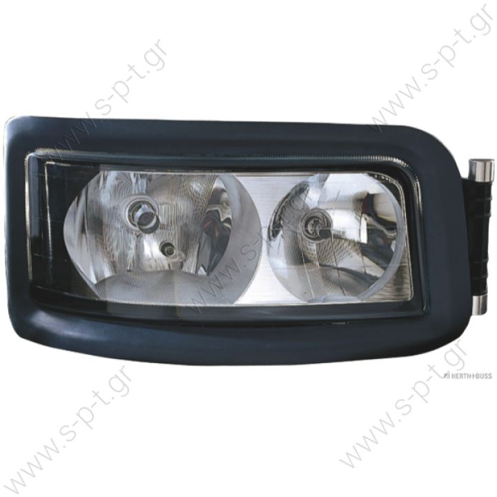 Headlamp, left electr. height control / w/o bulbs / LHD  Art. No. 3.31008  ΜΑΝ 81658152 81.25101-6357  - 81.25101-6421