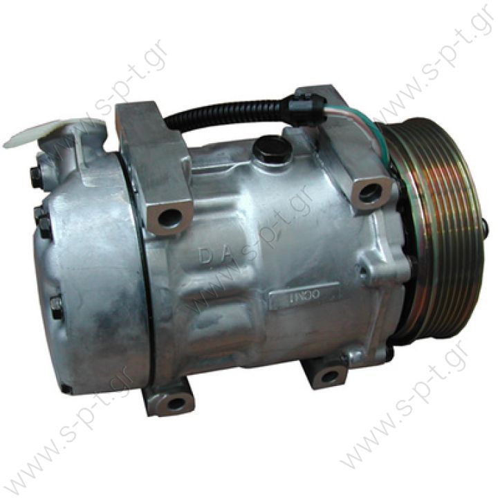 40405127 1211   ΚΟΜΠΡΕΣΕΡ A/C    Sanden SD7V16; 118 mm; PV6; 12V; Citroen C5; Evasion; Jump; Lancia Phedra; 206; 406; 607; 806; 807 CITROEN C5 1.8 - 2.0 16v 1211 - 1237 - 6453CL - 6453JF - 6453KT - 6453KY - 71721765 - 71721766 - 9626902180 - 9645306580