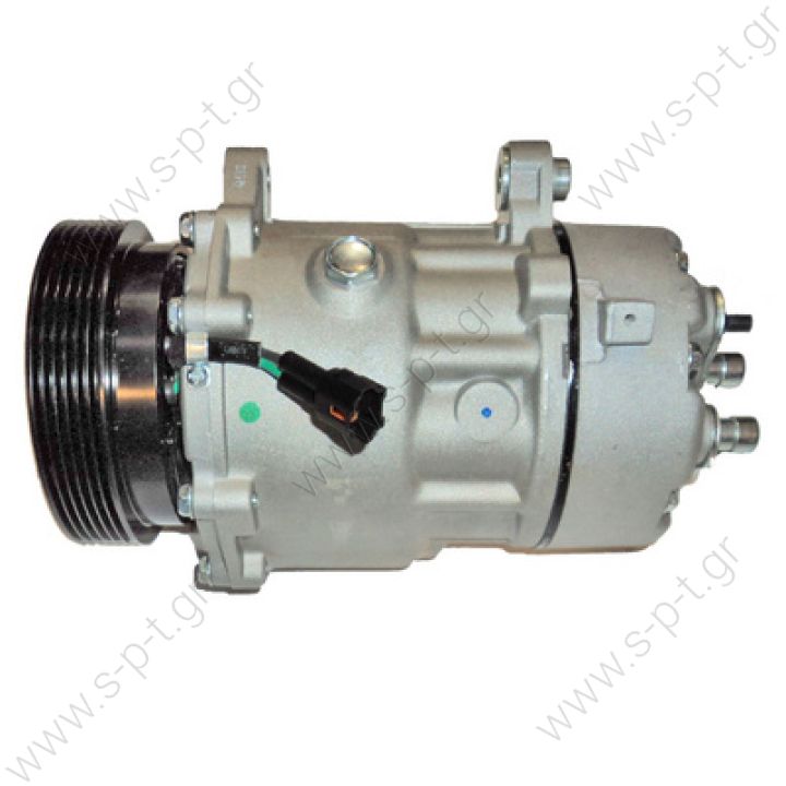 40405094CP 1221 Kompresor A/C Sanden SD7V16; 119mm; PV6; 12V; H; Audi A3; TT; Ford Galaxy; Seat Alhambra; Cordoba; Ibiza; Leon; Toledo; Škoda Octavia; VW Bora; Caddy; Golf; New Beetle; Sharan    VW Golf IV Serie 68505 (67505) COMPRESSOR - NEW