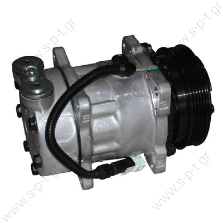 40405105CP ΣΥΜΠΙΕΣΤΗΣ CITROEN BERLINGO   Berlingo 1.4i Citroen AX 1.0Ι/Saxo/ZX 7300-SD7H13 Συμπιεστής    Compressor Sanden Fix R134a SD7H13    OE: 6453GN - 6453N3 - 7300 - 9616821480