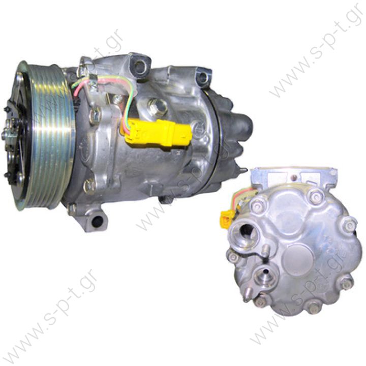 40405240 FIAT Scudo 2.0 D Mjet  Jumpy 2.0 hdi  COMPRESSOR,NEW,SANDEN 1270-1803-1817  FIAT DUCATO/SCUDO, 12V 6PK DIRECT MOUNT, REAR PAD  CITROEN : 9686061980, 9655223080 FIAT : 9655223080 PEUGEOT : 9686061980 