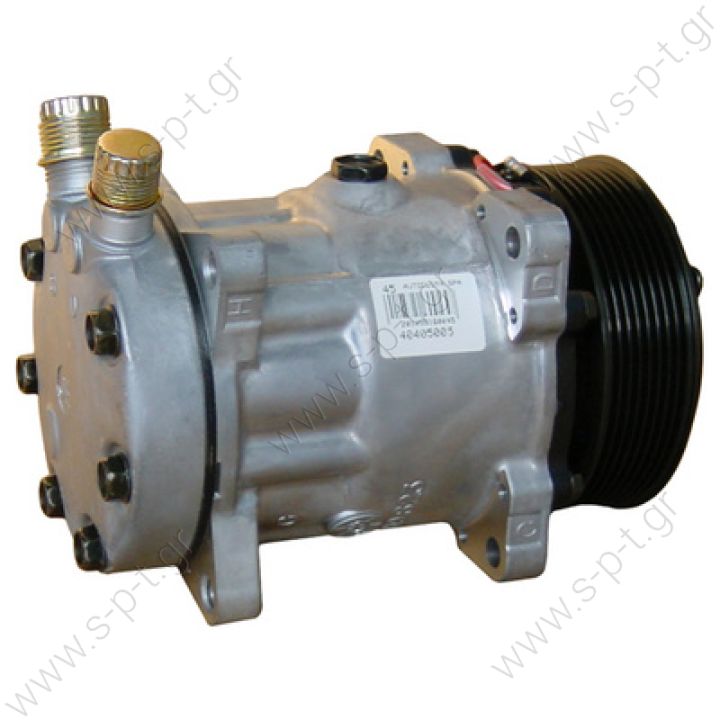 40405043  ΣΥΜΠΙΕΣΤΗΣ SANDEN SD7H15 119PV8 24 V V-OR   SD 7H15 OR Vertical 24V Poly-V 8 COMPRESSOR, SANDEN SD7H15 A1007, SD7H15 24V