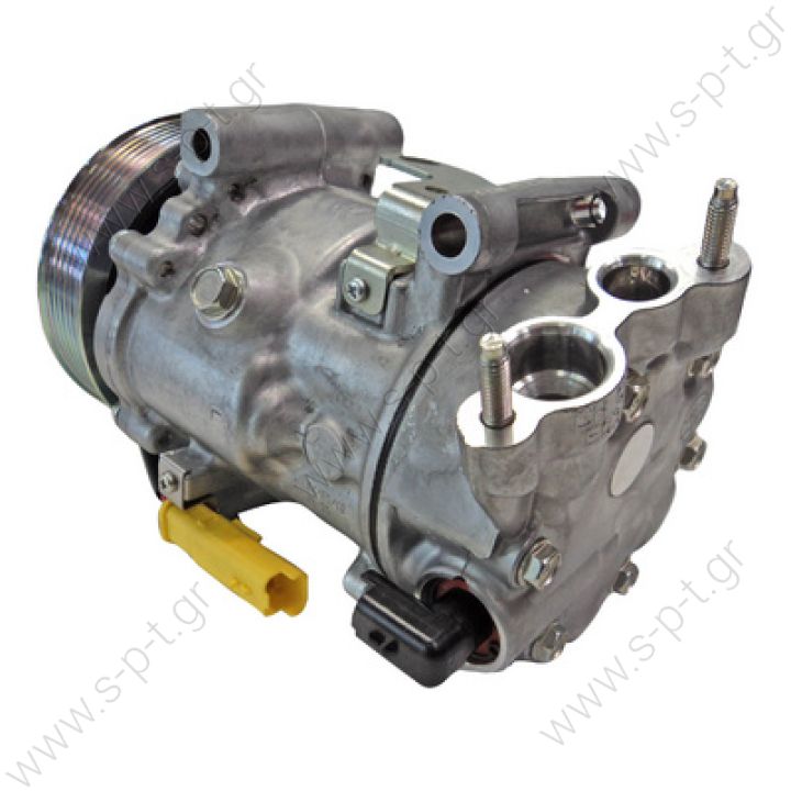 40405323 PEUGEOT 207 COMPRESSOR,NEW, SANDEN PEUGEOT 207,307,308CC SANDEN SD6C12-1363 119MM 6PV   OE: 1351 - 1355 - 1363 - 1364 - 1367 - 6453QJ - 6453QK - 6453WK - 6453WL - 9651910980 - 9659875780 - 9671216280 - 9678656080