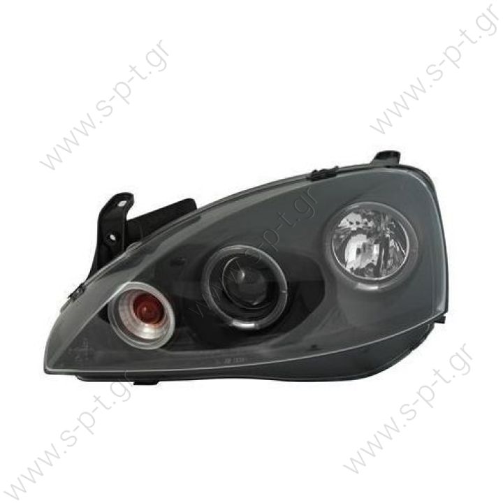 Corsa C 04-06 Angel Eyes Φανάρια Black