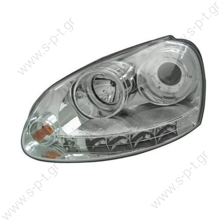 Golf 5 Τύπο Angel Eyes Φανάρια 2003- Chrome