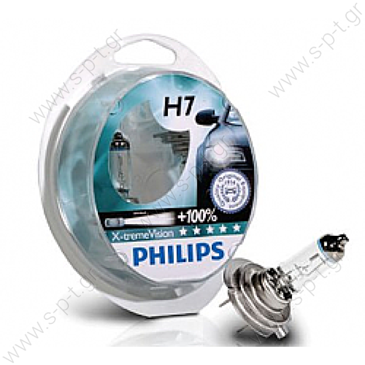 12972XVS2   PHILIPS ΛΑΜΠA Η7 12V 55W +130 X-TREME VISION ΣΕΤ     Philips X-treme Vision H7 +100% GL12972XVS2 12V 55W H7 bulb assortment Philips H7 X-tremeVision 12V 55W (12972XVS2)