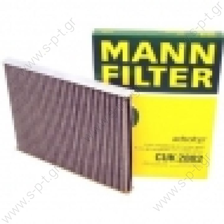 CUK2882  MANN-FILTER Φίλτρο, αέρας εσωτερικού χώρου adsotop φίλτρο ενεργού άνθρακα  VAG (1H0 091 800) VAG (1H0091800SE) VAG (1HO 091 800) VAG (8L0 091 800)