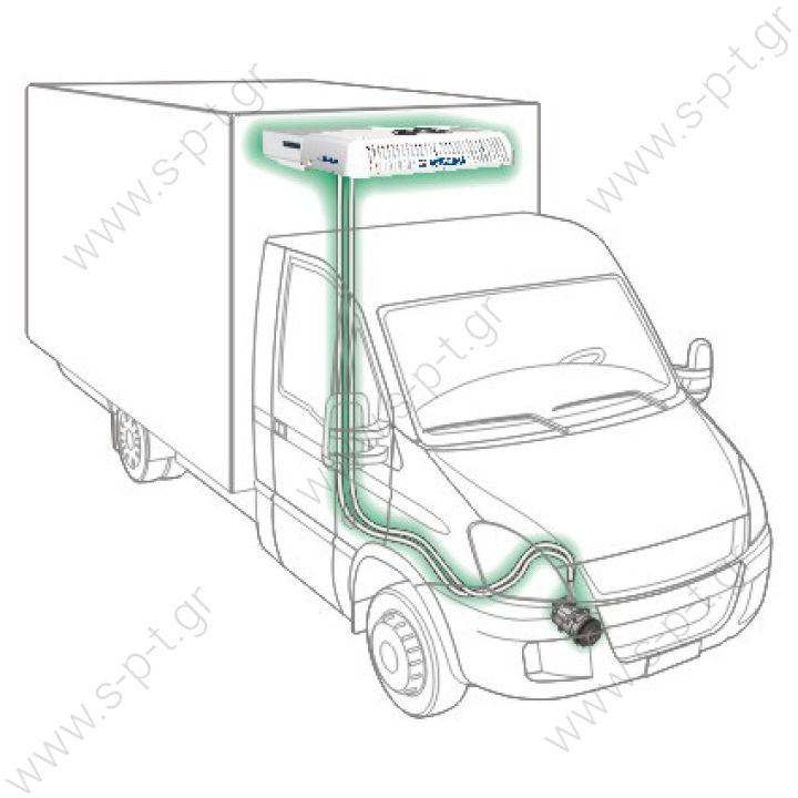 FROSTY WALL FROSTY WALL 251 12V-230V Cod.90903005  Range of refrigerating units suitable for cooling small, medium and large isothermal vans (max. 25 m3) at both positive and negative temperatures. 