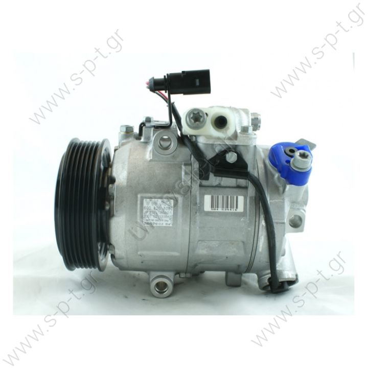 DCP27001  DENSO ΚΟΜΠΡΕΣΕΡ A/C VAG  6Q0820803H ΣΥΜΠΙΕΣΤΗΣ ΚΛΙΜΑΤΙΣΜΟΥ IBIZA,POLO  DENSO  WITH 6SEU12C 2003 ON   447190-4360 Compressor A / C Denso 6SEU12C; 115 mm; PV6; 12V; H / V45 °; Seat Cordoba; Ibiza; Skoda Fabia, VW Bora; Lupo; Polo; DCP27001  