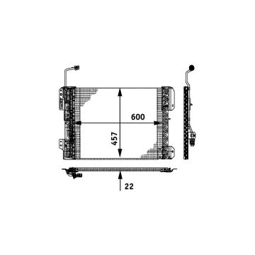 9405000254  ΚΟΝΤΕΝΣΕΡ MERCEDES 9405000254 Condenser, air conditioning  9405000254 Mercedes-Benz Truck Air Conditioning Condenser 9405000254   Hella AIR CON CONDENSER MB AXOR (SKN-C) 8FC351317-641 OE 9405000254 A9405000254              - 