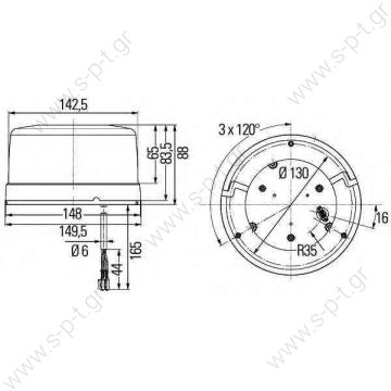 2XD 010 311-001  HELLA 2XD 010 311-001 (2XD010311001), Rotating Beacon Description LED Beacons with intelligent and eddicient electronics and all the advantages - 