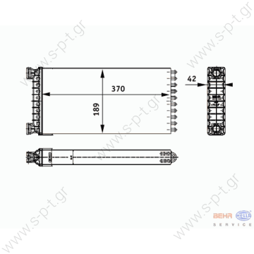 8FH351312554  BEHR-HELLA     ΨΥΓΕΙΟ ΚΑΛΟΡΙΦΕΡ ΜΑΝ TGA 8FH 351 312 551  MAN 81 61901 6166 (81619016166)  81619016166, 8FH351312551, 81.61901-6166, 81619016166, 269002N, 7030.O, 7030O, 81.61901-6166, 81619016166 - 