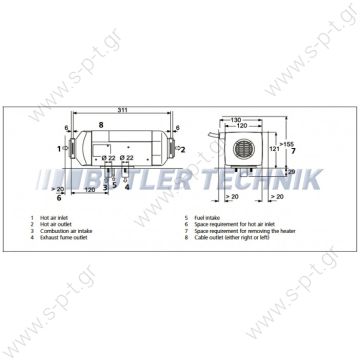 4111385C   AT2000 12V   WEBASTO  ΚΟΜΠΛΕ ΚΑΥΣΤΗΡΑΣ  TOP 2000ST KIT 12V  - 