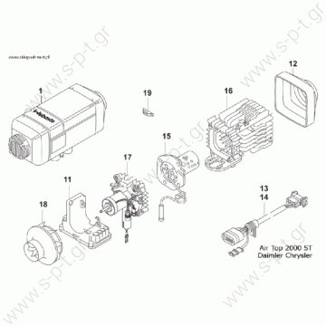 9034319A    AT200024V  WEBASTO AIR TOP 2000ST 24V  ΣΕΤ ΚΑΥΣΤΗΡΑΣ ΚΟΜΠΛΕ   Καυστήρας Webasto Airtop 2000 ST 24V   WEBASTO AIRTOP 2000ST  - 