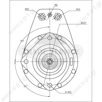 861044 ΜΙΖΑ  PRESTOLITE 9,0 KW   861044    Prestolite starter motor  24V 9.0kW z11 (New) Anlasser KHD Motor Bomag Deutz Faun Liebherr Bosch 0001510035 usw. 24 Volt 9,0 KW Made in Germany - 