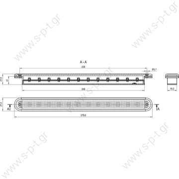 SBA12W12  SANEL  ΦΩΤΑ  LED   SBA Series Waterproof "Cooridor and Step Lightings" 3rd Stop Lamp (LED) Exterior LED Lighting  - 