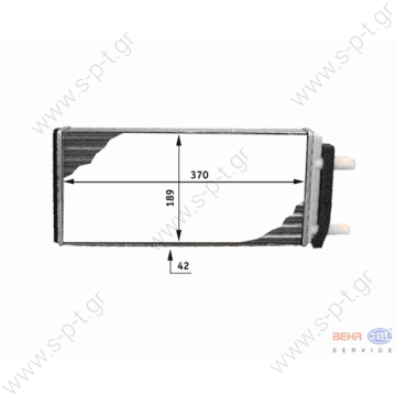 8FH351312481   BEHR-HELLA ΨΥΓΕΙΟ ΚΑΛΟΡΙΦΕΡ VOLVO      VOLVO 1 587 964 (1587964), ΨΥΓΕΙΟ ΚΑΛΟΡΙΦΕΡ VOLVO F16  F12  BEHR HELLA SERVICE 8FH 351 312-481 (8FH351312481), ΨΥΓΕΙΟ ΚΑΛΟΡΙΦΕΡ F12-F16 1623588     Heat Exchanger, interior heating - 