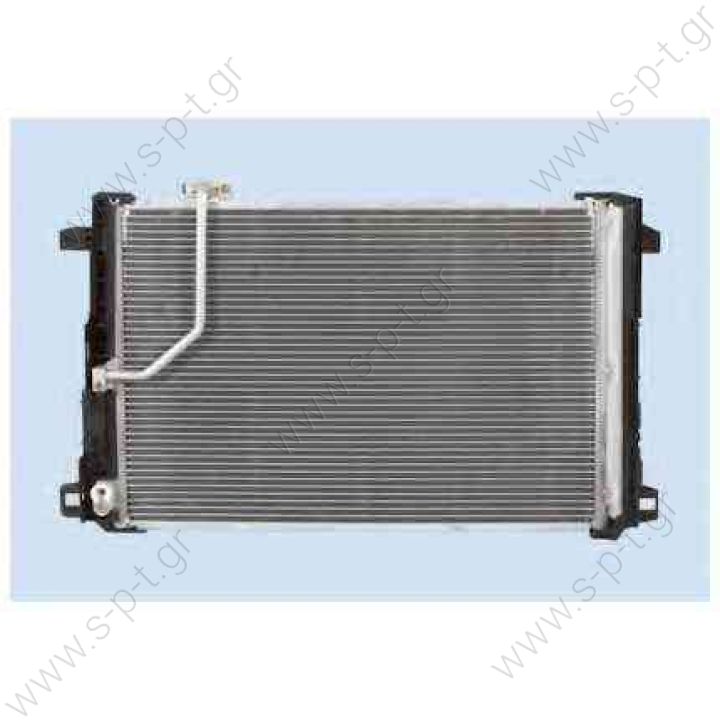 204 500 06 54 (2045000654), MERCEDES  Condenser, air conditioning W204 Classe C    MERCEDES C CLASS T-Model	2007-... C CLASS	2007-... E-CLASS Coupe	2009-... E-CLASS T-Model	2009-... E-CLASS	2009-... GLK-CLASS	2008-...