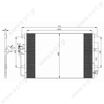 4.66344 DT     ΨΥΓΕΙΟ A/C MERCEDES SPRIDER 315CDI     ΚΟΝΤΕΝΣΕΡ   Συμπυκνωτής, σύστ. κλιματισμού (ΚΩΔΙΚΟΙ OEM: 9065000054)   ΨΥΓΕΙΟ A/C MERCEDES SPRIDER 315CDI    Hella: 8FC 351 307-641  Art. No. 4.66344   MERCEDES 906 500 00 54 (9065000054)  - 